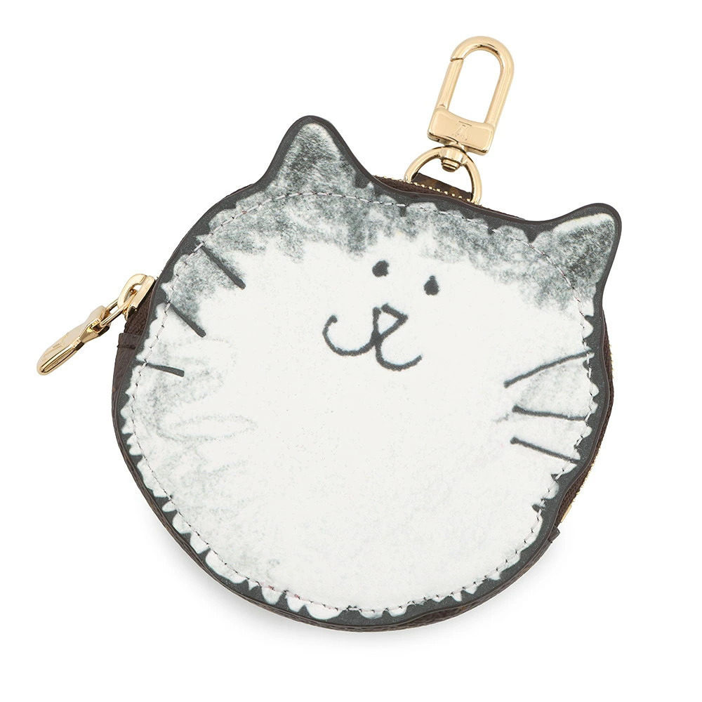 Louis Vuitton Monogram Cowhide Leather Kitty Coin Travel Grace Coddington Case